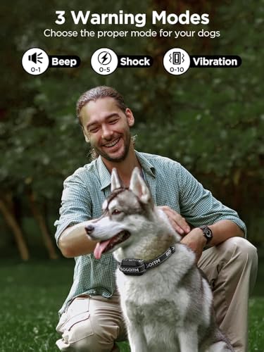 Wireless Dog Fence with 3 Warning Modes (Grey)