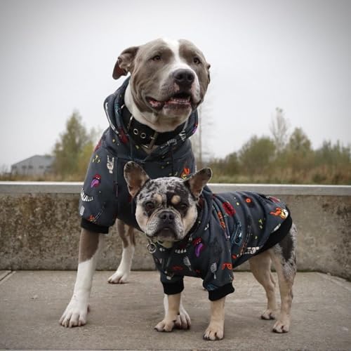 Dog Hoodie Buttery (Rock and Roll / X-Large)