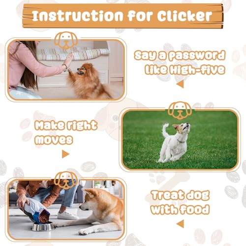 18 Pcs Dog Training Clicker with Wrist Strap for Pets (Black)