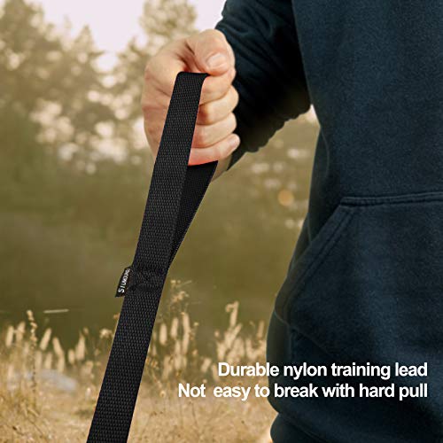 Dog Puppy Obedience Recall Training Agility Lead (Black / 30 Feet)