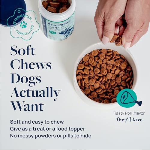 Smart Vitality Anal Gland Soft Chews for Dogs (60 ct / Anal Gland Support)