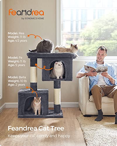 Cat Tree 40.6 (XL (26.8"L x 18.9"W x 40.6"H) / Smoky Gray)