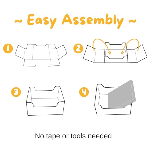 Cardboard Cat Scratcher Box & Bed Dark Grey 2 Pack Cat Pad (Dark Grey)