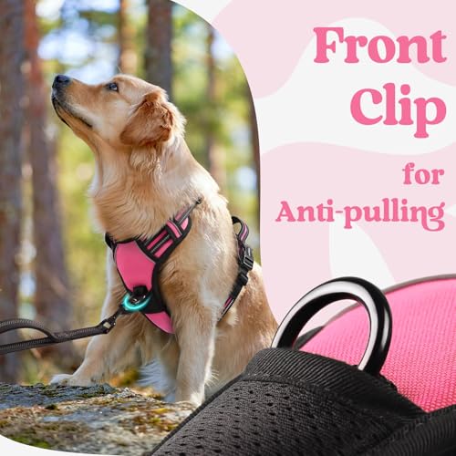 Dog Harness for Large (X-large / Rose Pink)