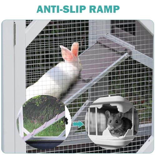 Rabbit Hutch Indoor for 2 (Light Grey-S)
