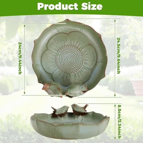 Ceramic Bird Bath for Outside (Big birdbath)