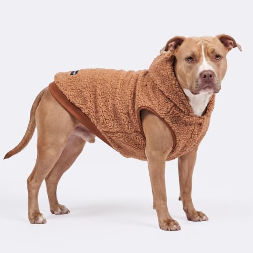 Sherpa Fleece Dog Jacket (Brown / 4XL)