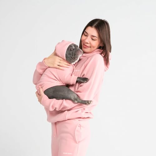 Dog Hoodie Buttery (Dusty Pink / Medium)