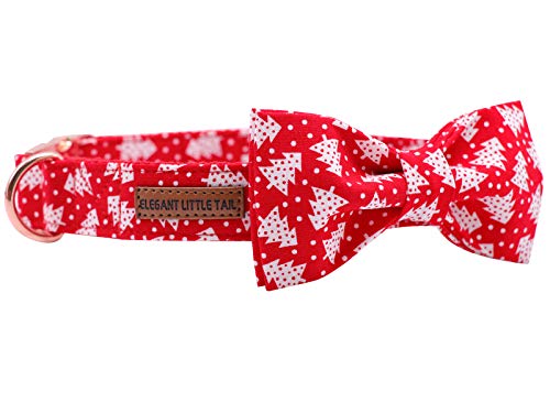 Christmas Dog Collar with Bow (Christmas Tree / X-Large (Pack of 1))