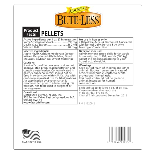 Bute Less Comfort & Recovery Supplement Pellets (32 oz)