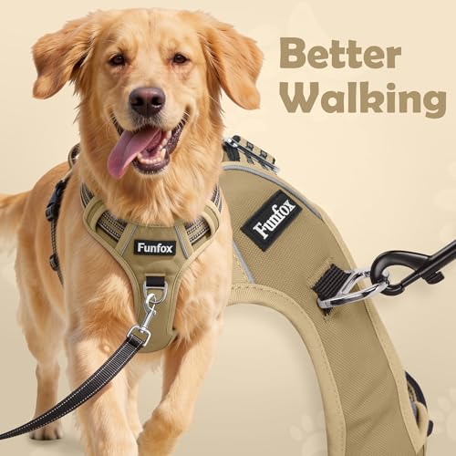 Dog Harness No Pull (Brown / Medium)