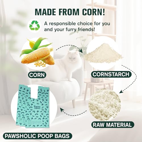 Cat Litter Disposal Bags and Dog Poop Bags with Handle (180 Count (Pack of 1) / Lavender)