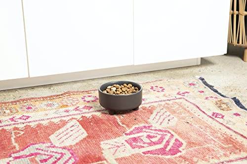Uplift Ceramic Dog Bowl for Small Medium and Large Breeds (Large / Black)