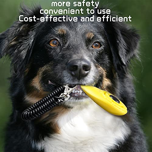 9 Pieces Dog Training Clicker with Wrist Strap Pet Behavioral Training Clicker for Dogs Cats Birds Horses