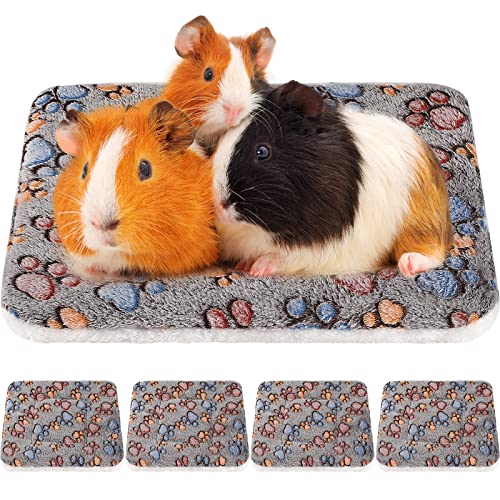 4 Pack Soft Pet Bed Mat Small Dog Crate Fleece (13 x 10 Inches / Gray)