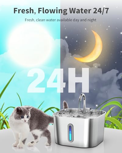 Cat Water Fountain Stainless Steel (2.2L/74oz)