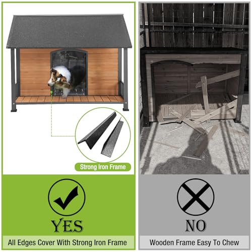 Large Dog House Outdoor Dog Kennel with All