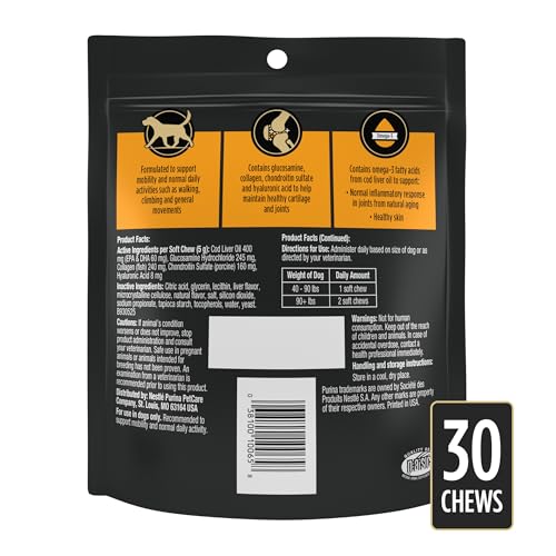 Purina Pro Plan Supplements Joint Care Large Breed Dog Supplement (Large Breed / 30 Chews (1 Pack))