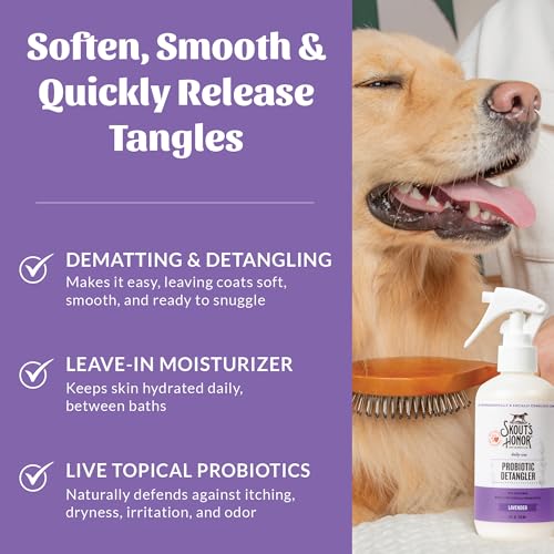 Probiotic Dog Detangler Spray (2-Pack / Lavender)
