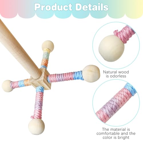 Colorful Bird Rope Perch 3 PCS Climbing Parakeet Toys Bendable Swing