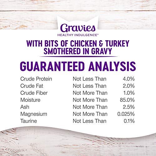 Healthy Indulgence Gravies Adult Wet Cat Food (6 Ounce (Pack of 12))