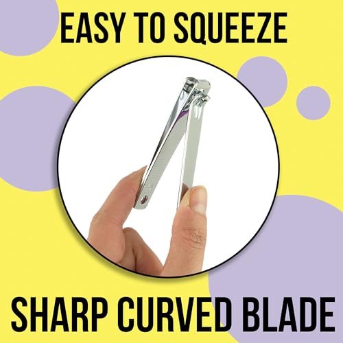 Nail Clippers Set (Purple Glitter)