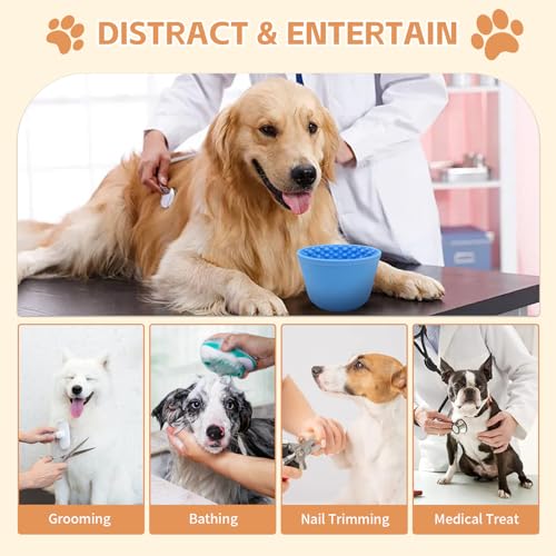 Dog Lick Bowl (S-M / Blue)