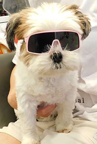 G029 Dog Cat Pet Sports Turbo Small Sunglasses for Toy Breeds 8 (S, 8-18lbs Sport Turbo Pink)