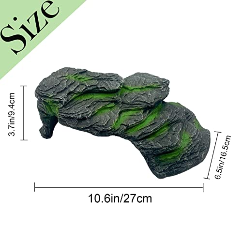 Resin Turtle Basking Platform (10.6 x6.5 x3.7 in / 27 x16. 5 x9. 4 cm.)