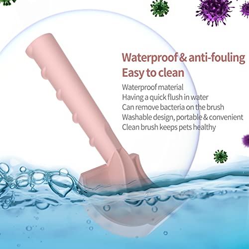 Dog Slicker Brush for Doodles Poodles Fluffy Deshedding Loose Hair (pink)