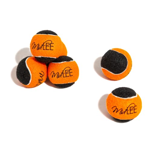Orange Black Dog Halloween Tennis Balls Fetch Toy