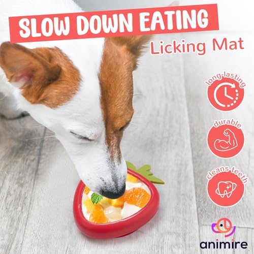 Freeze Dog Lick Bowl (L / B- Red)