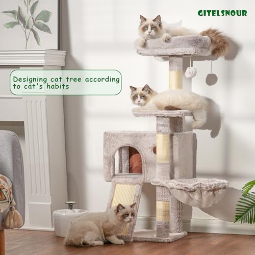 Cat Tree Tower 42'' with Condo (Muchroom / 42 inch)