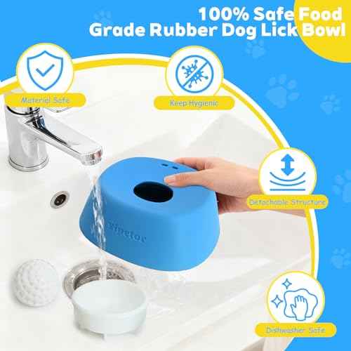 Dog Lick Bowl (blue / Medium)