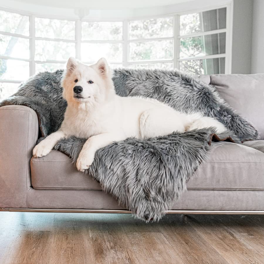 PupProtector Waterproof Throw Blanket (Charcoal Grey / Large (80" L x 62" W))