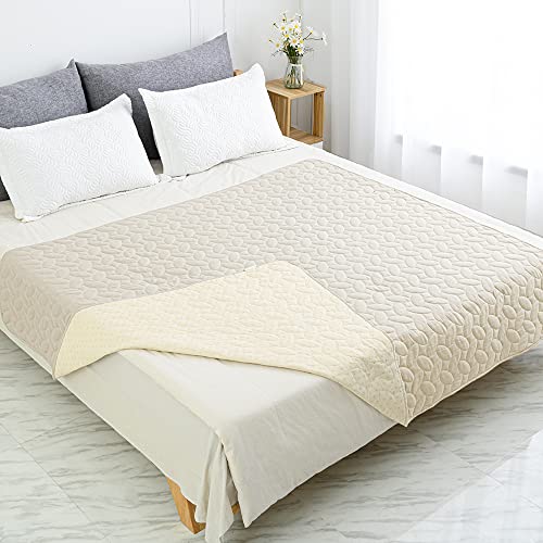 Pet Bed Cover Dog Bed Blanket for Sofa and Furniture Waterproof New Pattern Design (40x50 Inch (Pack of 1) / Ivory)