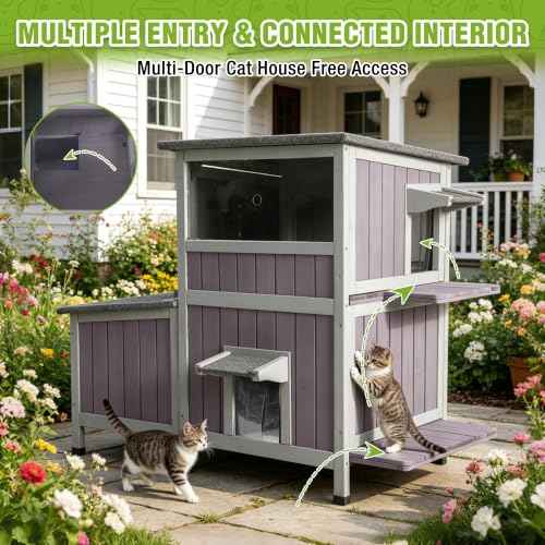 Outdoor Cat House Weatherproof