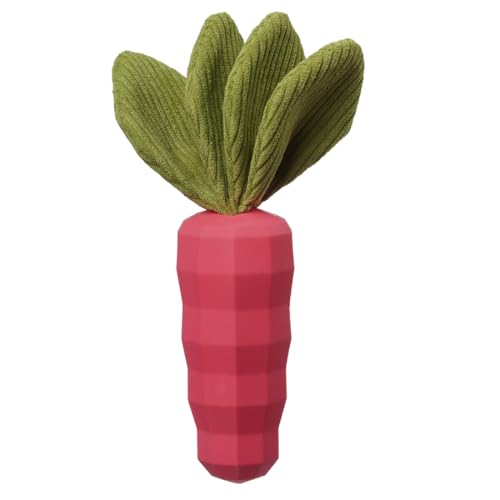 Dog Chew Toys for Aggressive Chewers (carrot pink)