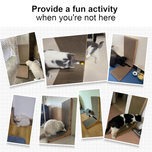 Cat Scratcher (1 Pack 26.8 in Wood Color)