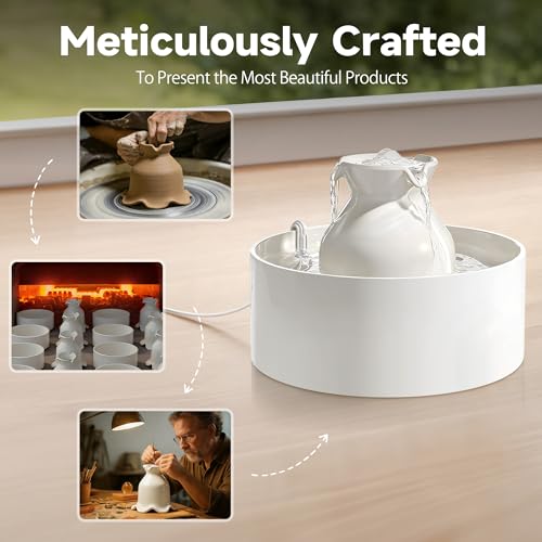 Ceramic Cat Water Fountain