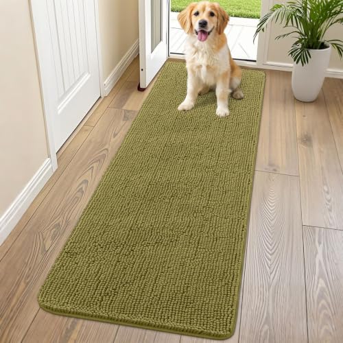 Dog Door Mat for Muddy Paws 70x24 (Willow Green / 70"X24")