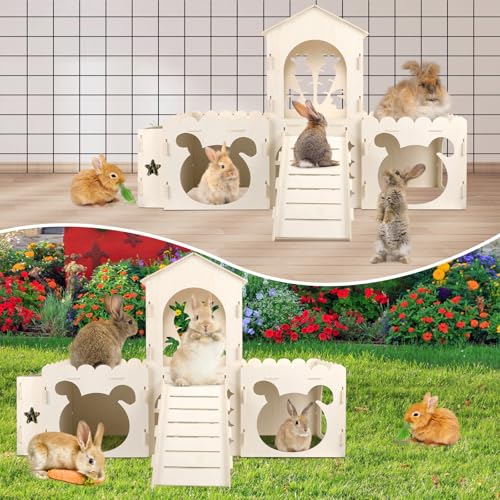 Extra Large Rabbit Castle (4 House with 2 Mat)