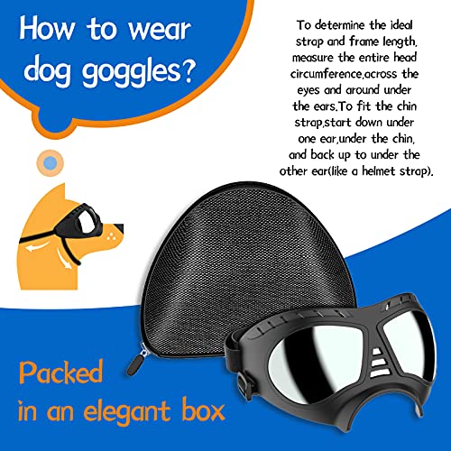 Dog Goggles Big Area Dog Sunglasses (Large)