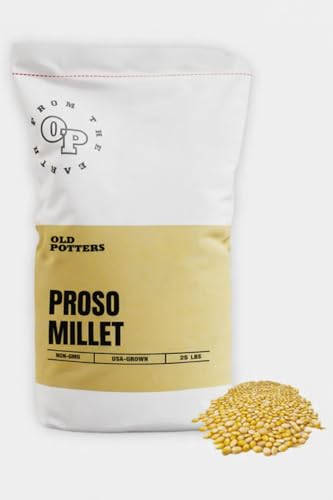 Wildlife White Millet for Bird Feeding and Wildlife Bird attracting (25 Count (Pack of 1))