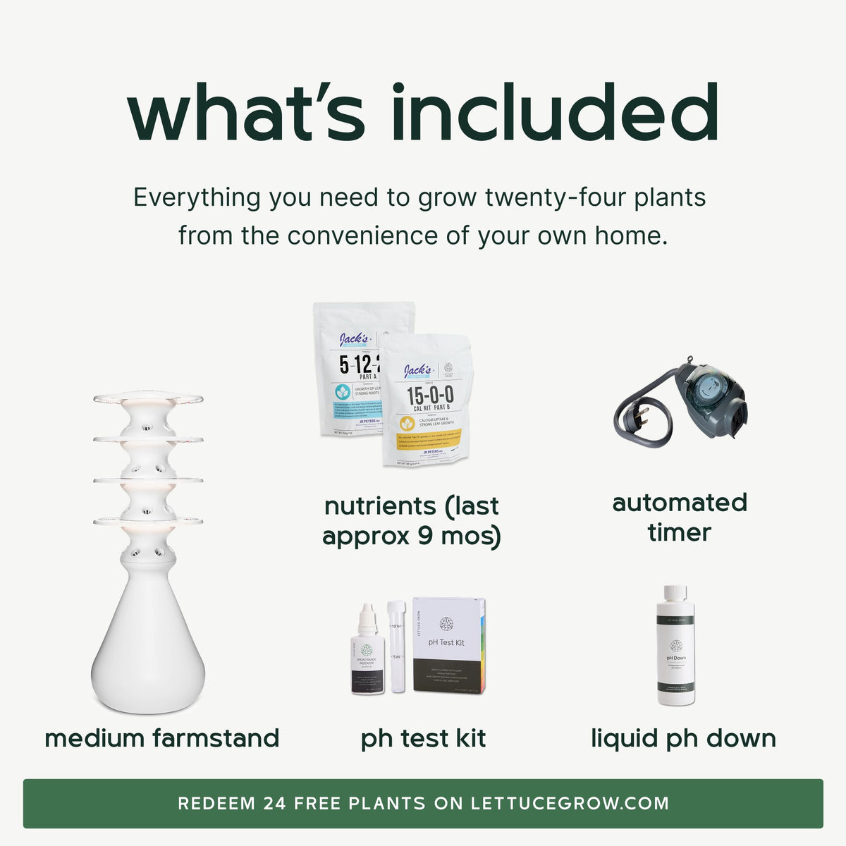 Farmstand Indoor Starter Kit (24 Seedlings / Indoor With Seedlings)