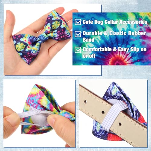 50 Pcs Tie Dye Dog Bow Ties