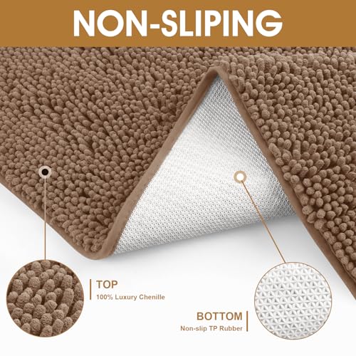 2 Pieces Set Muddy Door Mats for Dogs (Camel / 30" x 20"(2 pieces))