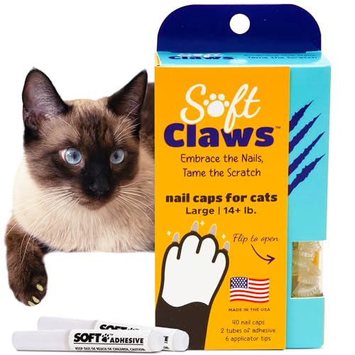 Nail Caps for Large Cats (Clear / Large)