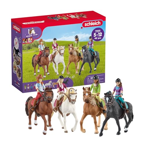Horse Club 40Pc Horse and Rider Playset with Accessories (40PC Horse Club Rider Playset)