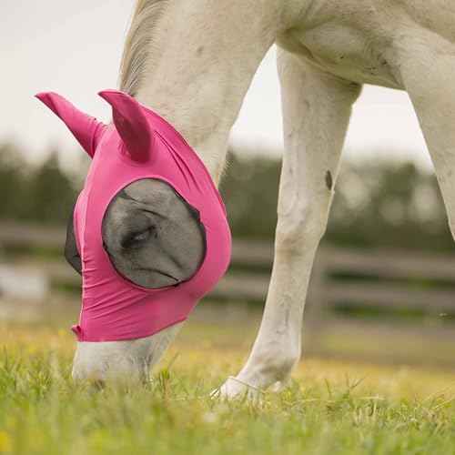 Bug Out Horse Fly Mask (Pink Flambe / Horse)